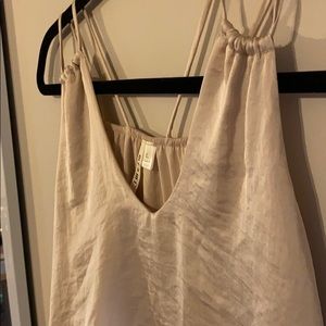 Light Tan Silk Tank